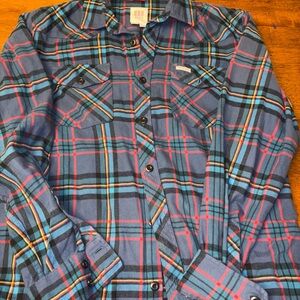 Topo design Blue and Red Plaid Button-Up Shirt men’s large worn once